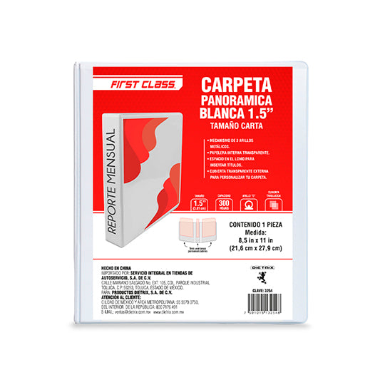 Carpeta de vinil carta DIETRIX 1.5 pulga