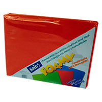 Foamy  saira tamaño carta  rojo 24 pieza