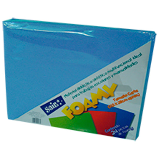 Foamy  saira tamaño carta  24 azul cielo