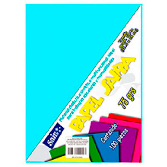 Paquete de hojas de color saira tamaño c