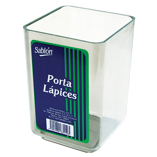 Porta lápices Sablón color cristal 6.3 x