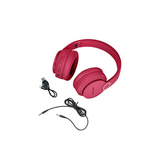 Billboard BB-H75006 audífono y auriculare Audífonos Inalámbrico y alámbrico Diadema Llamadas/Música USB Tipo C Bluetooth Rojo