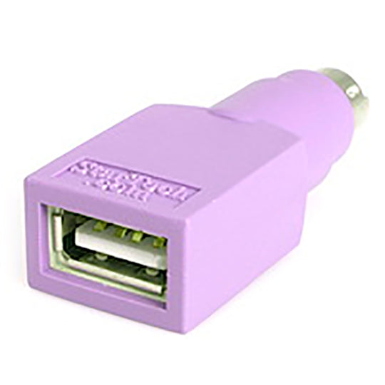 StarTech.com Adaptador Teclado USB a conector PS/2 PS2 MiniDIN - Hembra USB - Macho Mini-DIN, Violeta