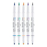 Zebra 403PSTPNE005 marcadores permanentes Punta de pincel/fina Colores surtidos Colores surtidos Tinta con base de agua