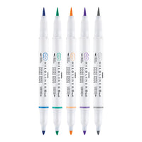 Zebra 403PSTPNE005 marcadores permanentes Punta de pincel/fina Colores surtidos Colores surtidos Tinta con base de agua