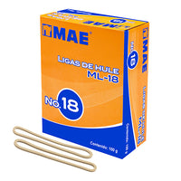 Liga de hule mae no. 18 caja con 100grs