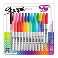Sharpie Glam Pop marcador 24 pieza(s) Punta fina Rojo