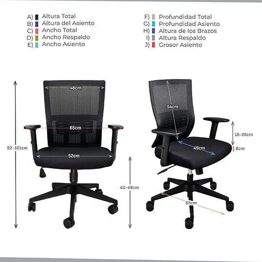 LM-Silla ejecutiva ERGO mod. Trento con