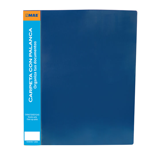 LM-Carpeta tipo palanca, MAE carta azul.