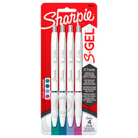Sharpie 2206131 bolígrafo de gel Medio Bolígrafo de gel de punta retráctil Multicolor 4 pieza(s)