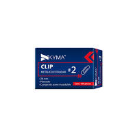 KYMA CLIP-ESTANDAR-2 pinza sujetapapel Acero 100 pieza(s)