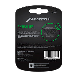 MITZU AP-1C pila doméstica Batería de un solo uso 9V Alcalino