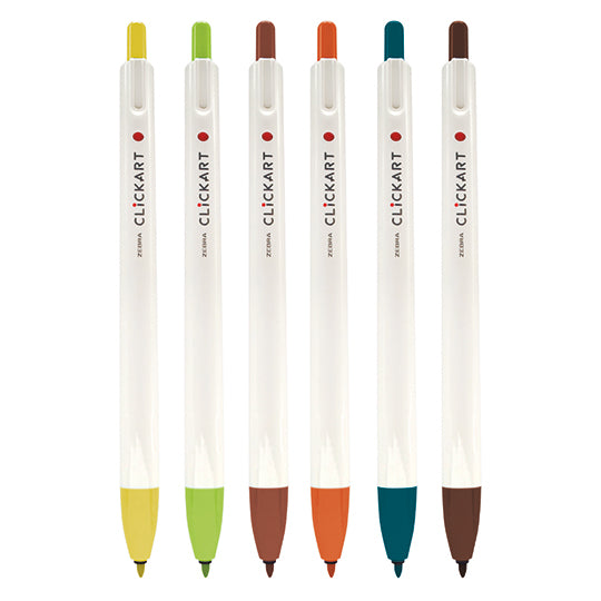 Zebra 407SFRFNE006 marcadores 6 pieza(s) Fibre tip Colores surtidos Plástico