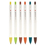 Zebra 407SFRFNE006 marcadores 6 pieza(s) Fibre tip Colores surtidos Plástico