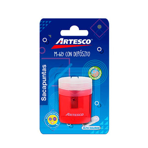 Sacapuntas plástico simple Artesco inclu