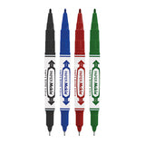 Zebra 409STOMXE004 marcadores 4 pieza(s) Punta fina Colores surtidos Alrededor