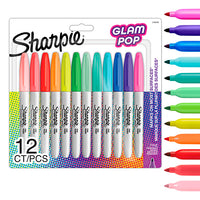 Sharpie 2185226 marcador permanente Punta redonda/fina Multicolor 12 pieza(s)
