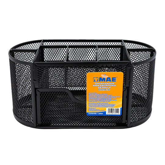 MAE ORM-9 bandeja de escritorio/organizador Metal Negro, 220 x 104 x 110 mm, 270 mm, 160 mm