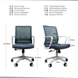 Ergo CIVITA B silla de oficina y de ordenador Asiento acolchado Respaldo de malla