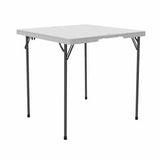 Lifetime 80273 mesa para exterior Negro, Blanco Forma cuadrada