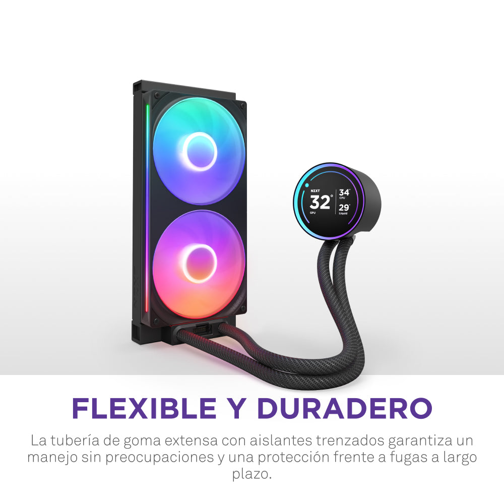 NZXT Kraken Elite 280 RGB Procesador Refrigerador de líquidos todo en uno 14 cm Negro 1 pieza(s)