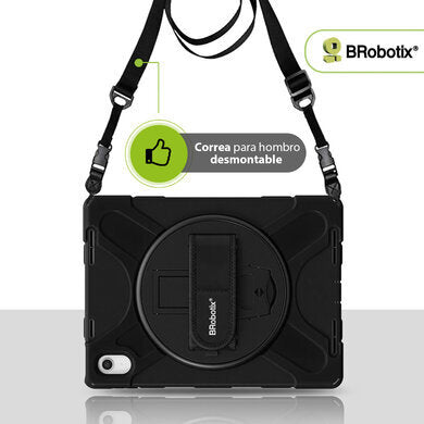 BRobotix Funda Uso Rudo para iPad A16 11", Negro