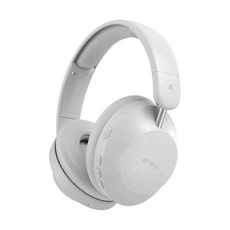 Acteck Triton Pro HP636 Auriculares Inalámbrico y alámbrico Diadema Llamadas/Música USB Tipo C Bluetooth Blanco
