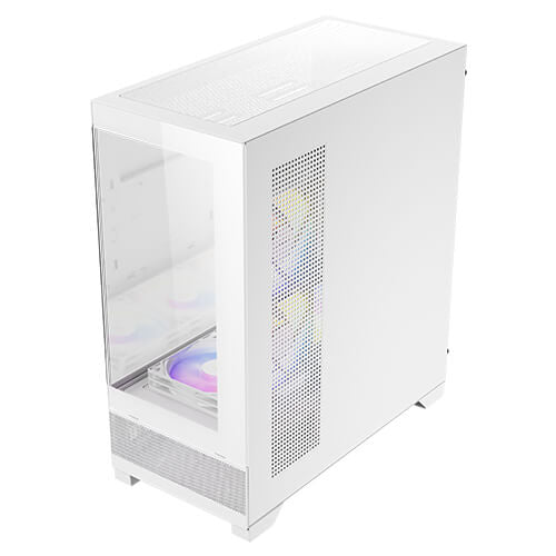 GABINETE ANTEC (CX700 ARGB WHITE) MEDIA TORRE ATX,CRISTAL,S/FUENTE,3*FAN,1*USB-C,1*USB 3.0,BLANCO