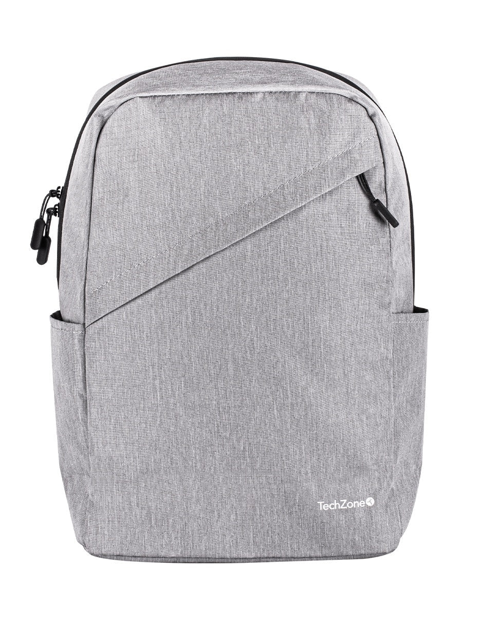 TechZone TZLBP43015B-G mochila Mochila casual Gris Poliéster, Compartimento del portátil