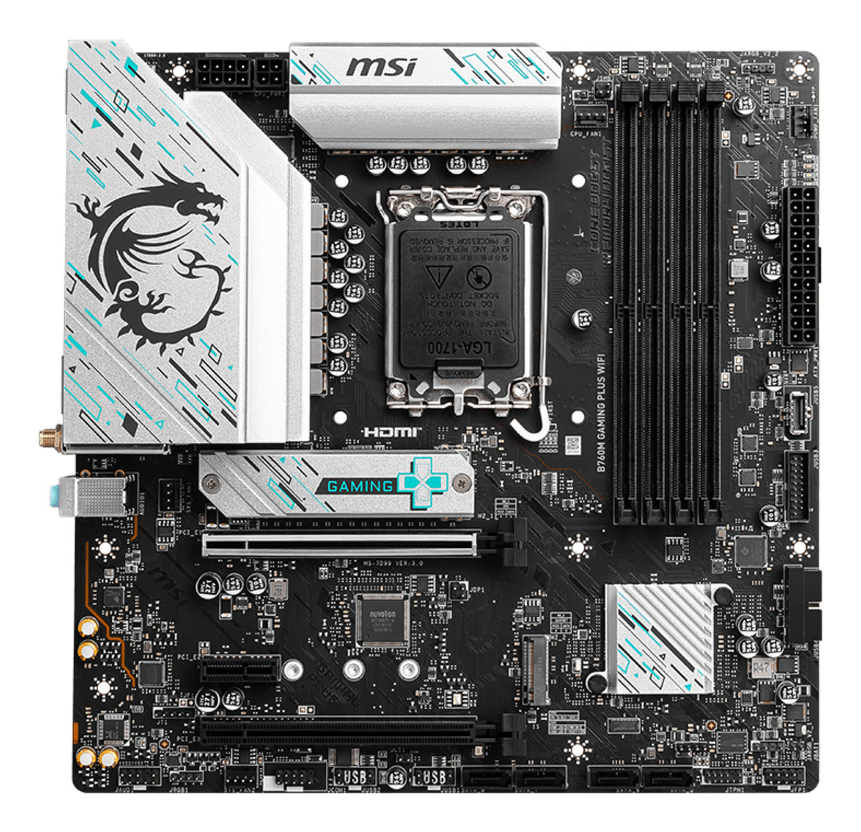 MSI B760M GAMING PLUS WIFI placas base Intel LGA 1700 1 LGA 1700