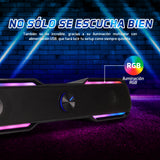 BOCINA START THE GAME BSP-350 BLUETOOTH/3.5MM, USB, ILUMINACIÓN RGB, NEGRO