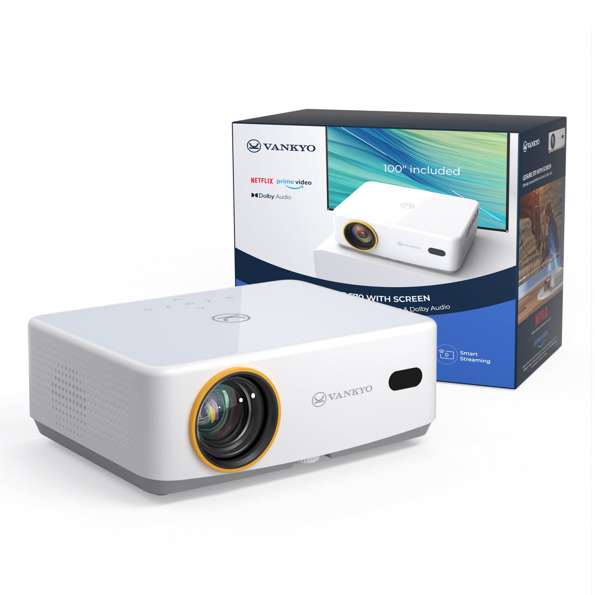 Vankyo Leisure L570B 200 lúmenes ANSI 1080p (1920x1080) Blanco, 1000:1, 1016 - 5080 mm (40 - 200"), LED