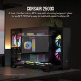 Corsair 2500X Midi Tower Negro, ATX, Plástico, Acero, CC-9011265-WW | Gabinetes de computadora