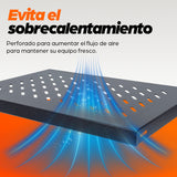 CHAROLA GABINETE 19", 1U, FIJA, 35CM, VENTILADA, 50KG