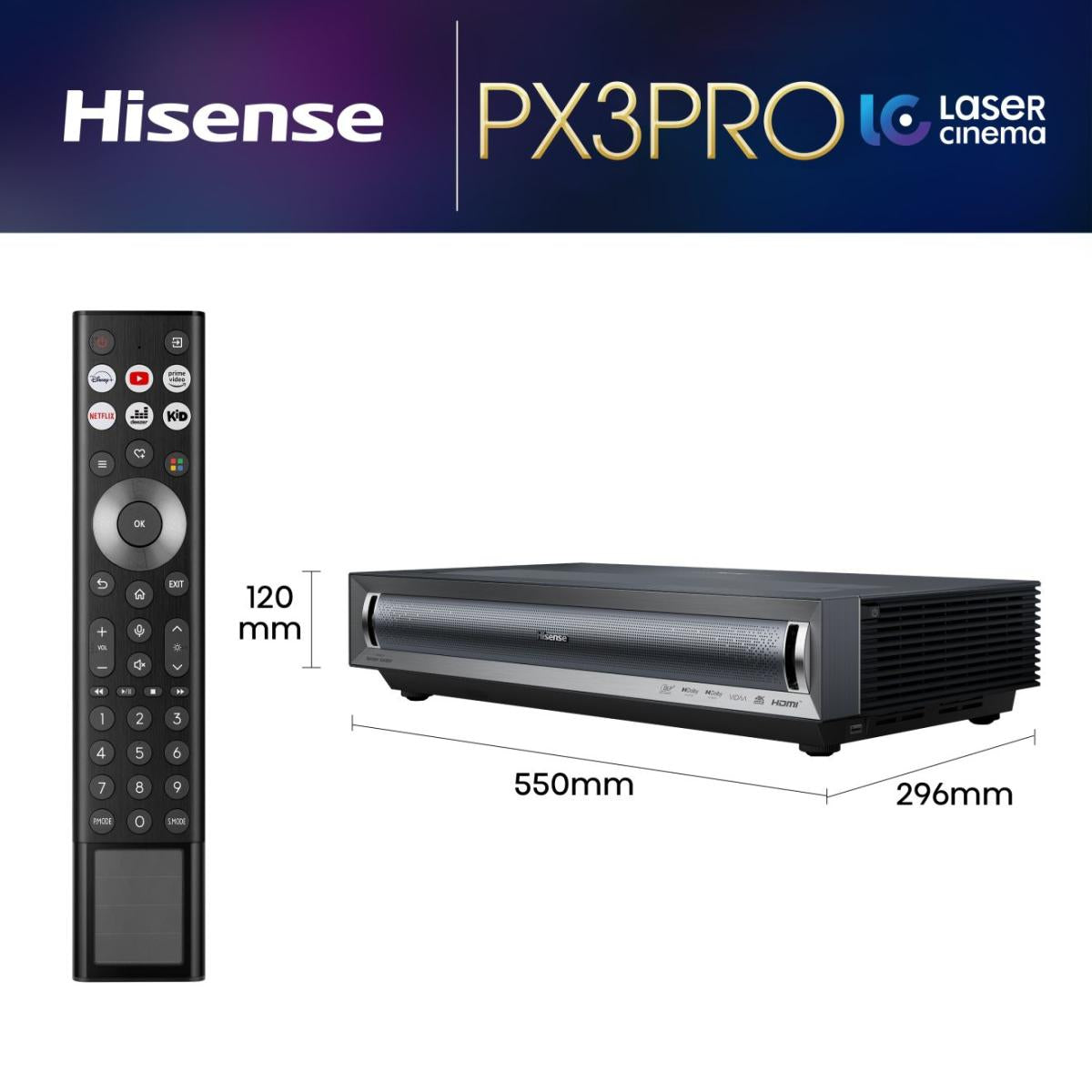 Hisense PX3-PRO Proyector Smart TV Wifi
