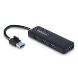 StarTech.com Hub USB-A de 4 Puertos - Ladrón USB de 4 Puertos - Alimentado por el Bus - USB 3.0 de 5Gbps - Hub Portátil 