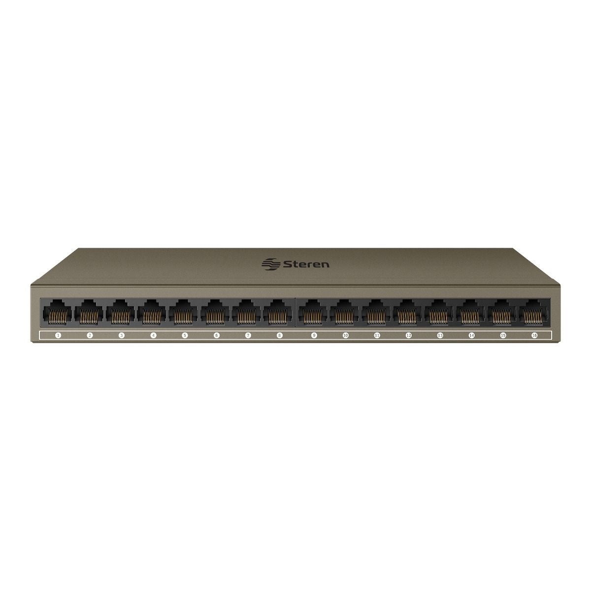 Steren SWI-116 dispositivo de redes Gigabit Ethernet (10/100/1000), Bidireccional completo (Full duplex), Montaje en rac