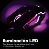 Manhattan Mouse óptico Gaming LED con cable, Diestro, USB tipo A, 3200 DPI