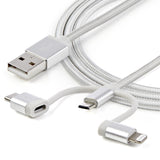 StarTech.com LTCUB6GR Cable USB 2.0 USB A Micro-USB B Macho