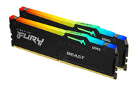 Kingston Technology 16 GB 5600 MT/s DDR5 CL40 DIMM (Kits de 2) FURY Beast RGB Memoria RAM Si 40 16 GB 2 x 8 GB