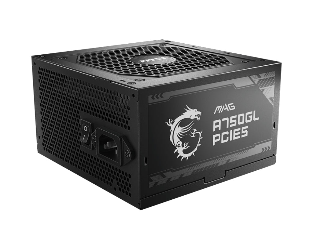 MSI MAG A750GL PCIE5 unidades de fuentes de alimentación 750 W 100 - 240 V 47 - 63 Hz 8 A