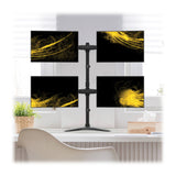 Tripp Lite DDR1327MQ Soporte de Escritorio para Cuatro Pantallas Planas de 13" a 27" Soportes para monitores 4