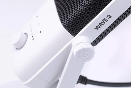 Elgato Wave 3 Blanco Micrófono de mesa, 120 Db, 70 - 20000 Hz, 24 Bit, 10MAB9911