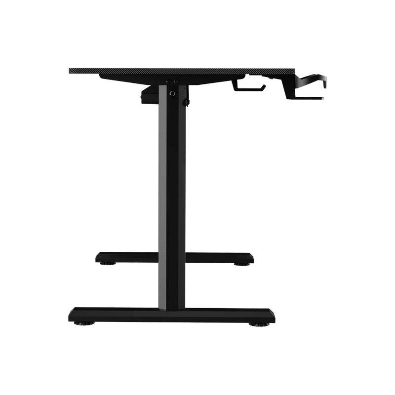 Acteck AC-937290 escritorio para computadora Negro, Derecho, Forma rectangular, Aglomerado de madera