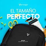 Vorago BP-201 mochila Mochila casual Negro Espuma de etil vinil acetato (EVA), Poliéster