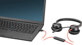 HP Poly Auriculares Poly Blackwire 8225 USB-A con certificación para Microsoft Teams Auriculares Auriculares Diadema Oficina/Centro de llamadas Binaural