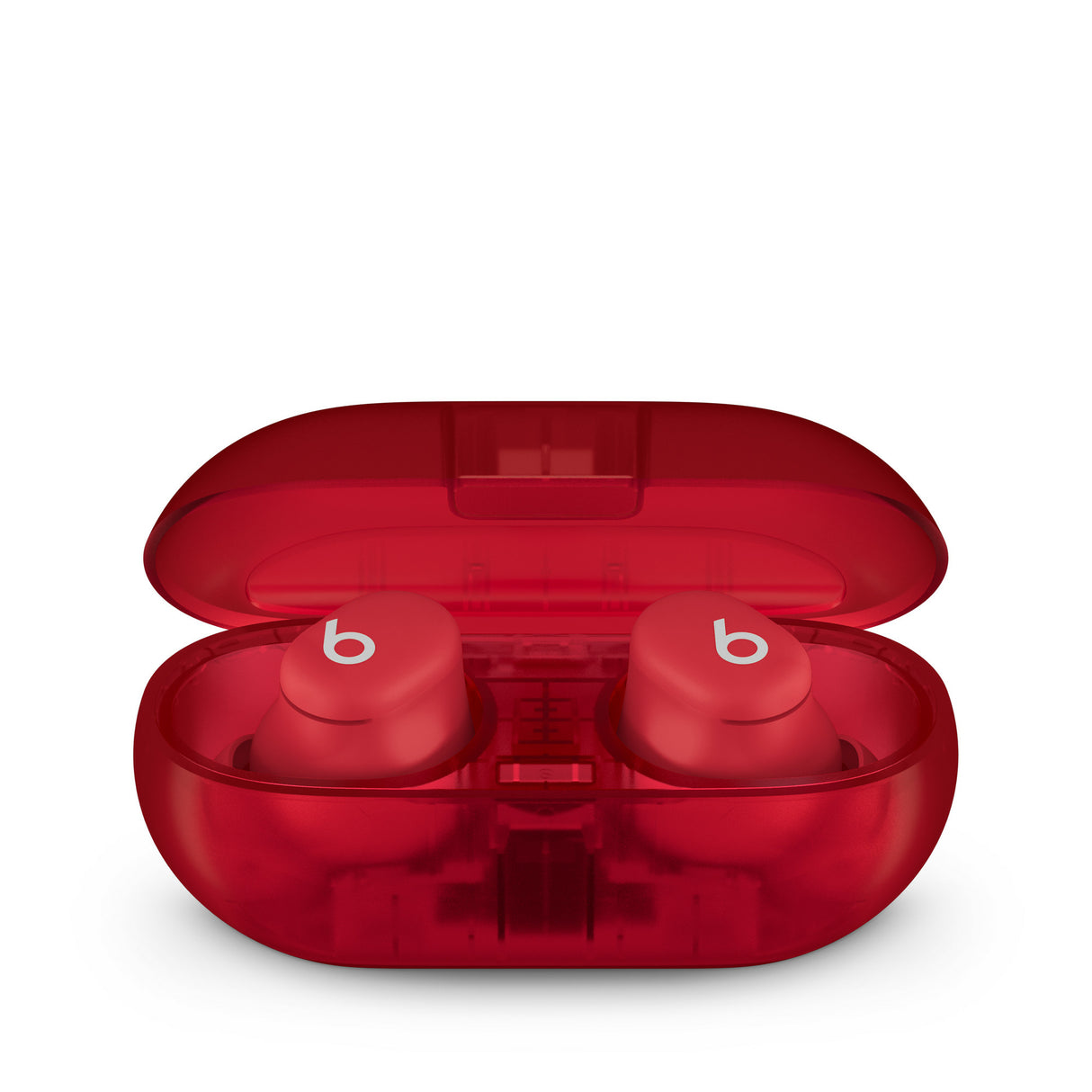 Apple Beats Solo Buds Auriculares True Wireless Stereo (TWS) Intra auditivo Llamadas/Música Bluetooth Rojo, Transparente