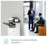 HP Color LaserJet Enterprise Flow LaserJet Enterprise Flow M776zs Inalámbrico Multifunction Color Impresora, Fotocopiadora, escáner; Dúplex Impresora Multifunción Laser WiFi Negro, Blanco