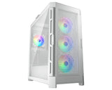 COUGAR CGR-5AD1W-RGB carcasas ordenador Metal, Nylon, Vidrio templado Midi Tower PC Blanco