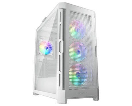 COUGAR CGR-5AD1W-RGB carcasas ordenador Metal, Nylon, Vidrio templado Midi Tower PC Blanco
